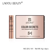Lakyou Beauty Non Transfer Matte Lipstick (5+1 pcs)